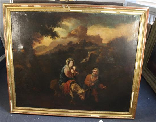 Early 19th century English School The Return from Egypt 41 x 50in.